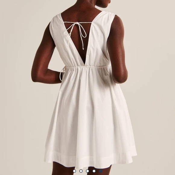 Babydoll Poplin Mini Dress - Picture 4 of 5